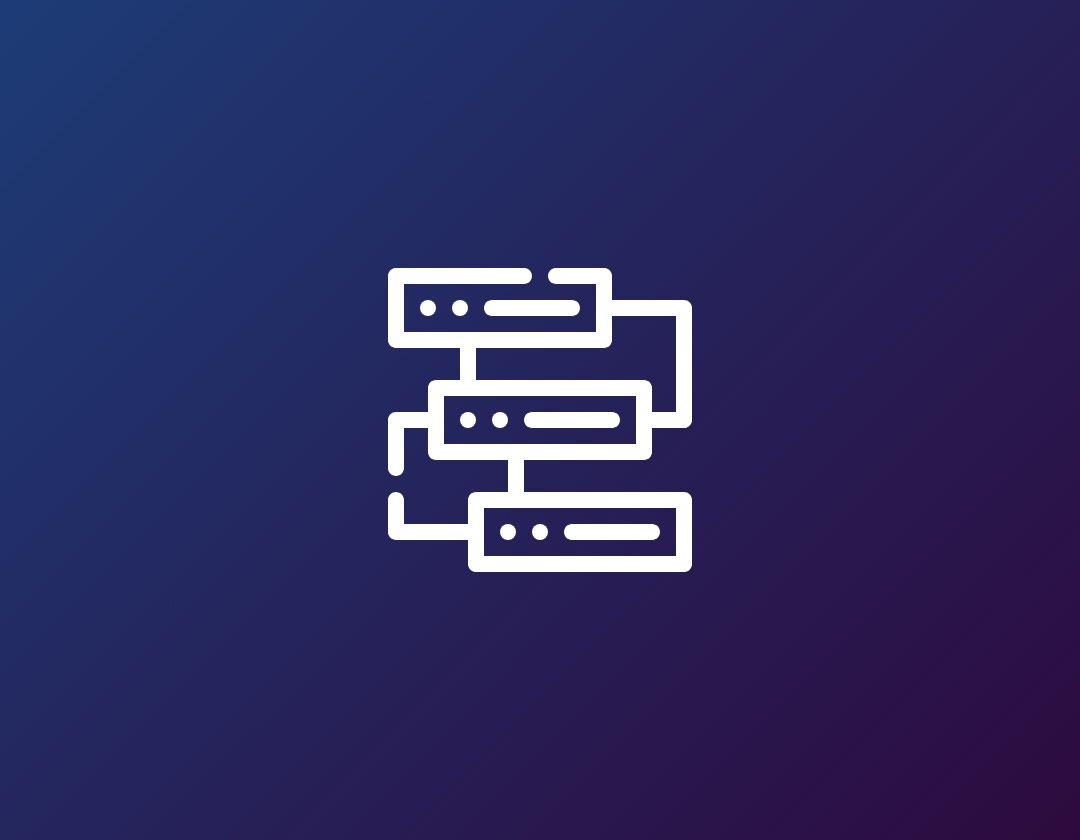 Icon representing streamlined workflows with connected process blocks and organized flowcharts