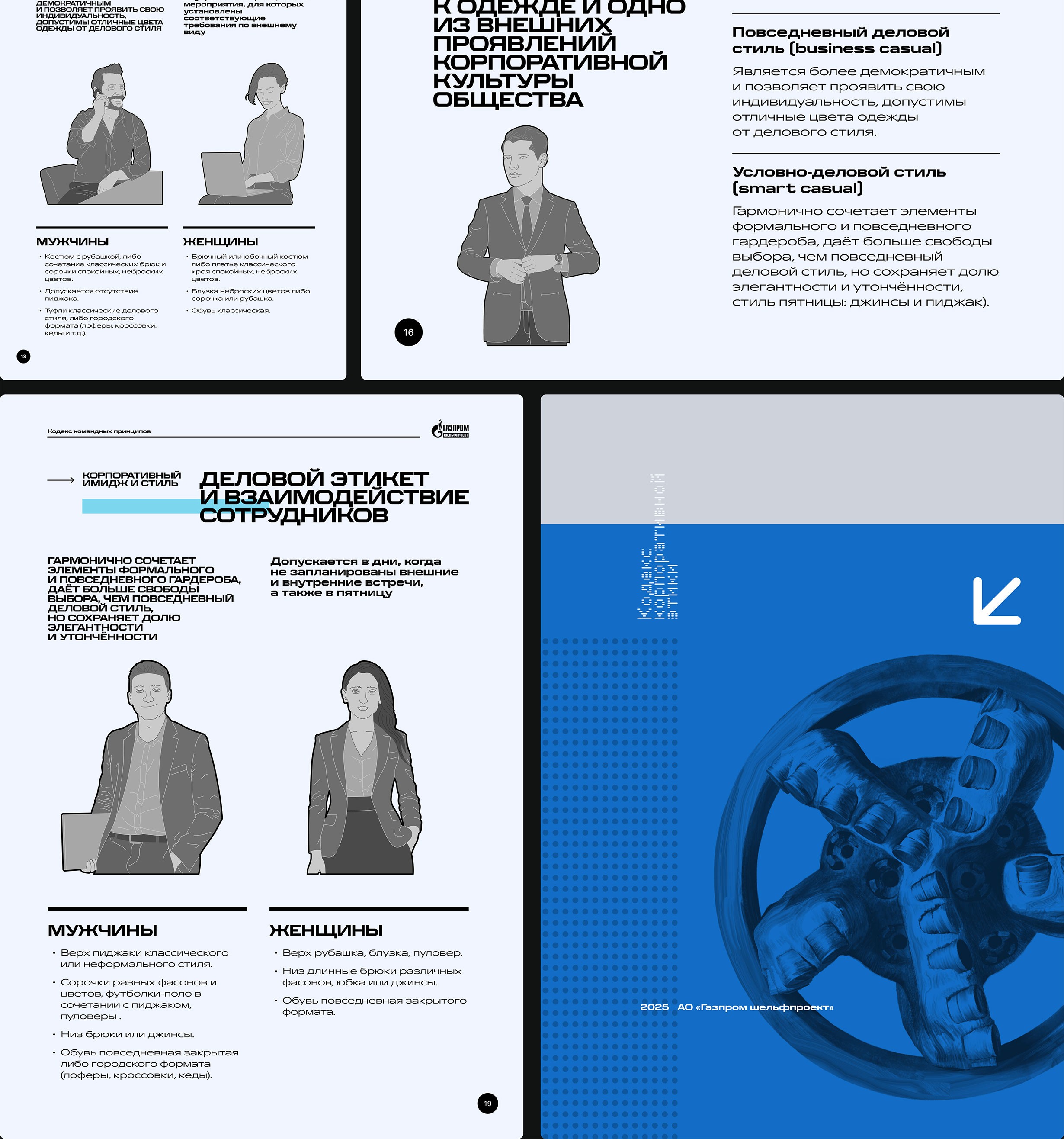 Дизайн презентации компании Газпром шельфпроект