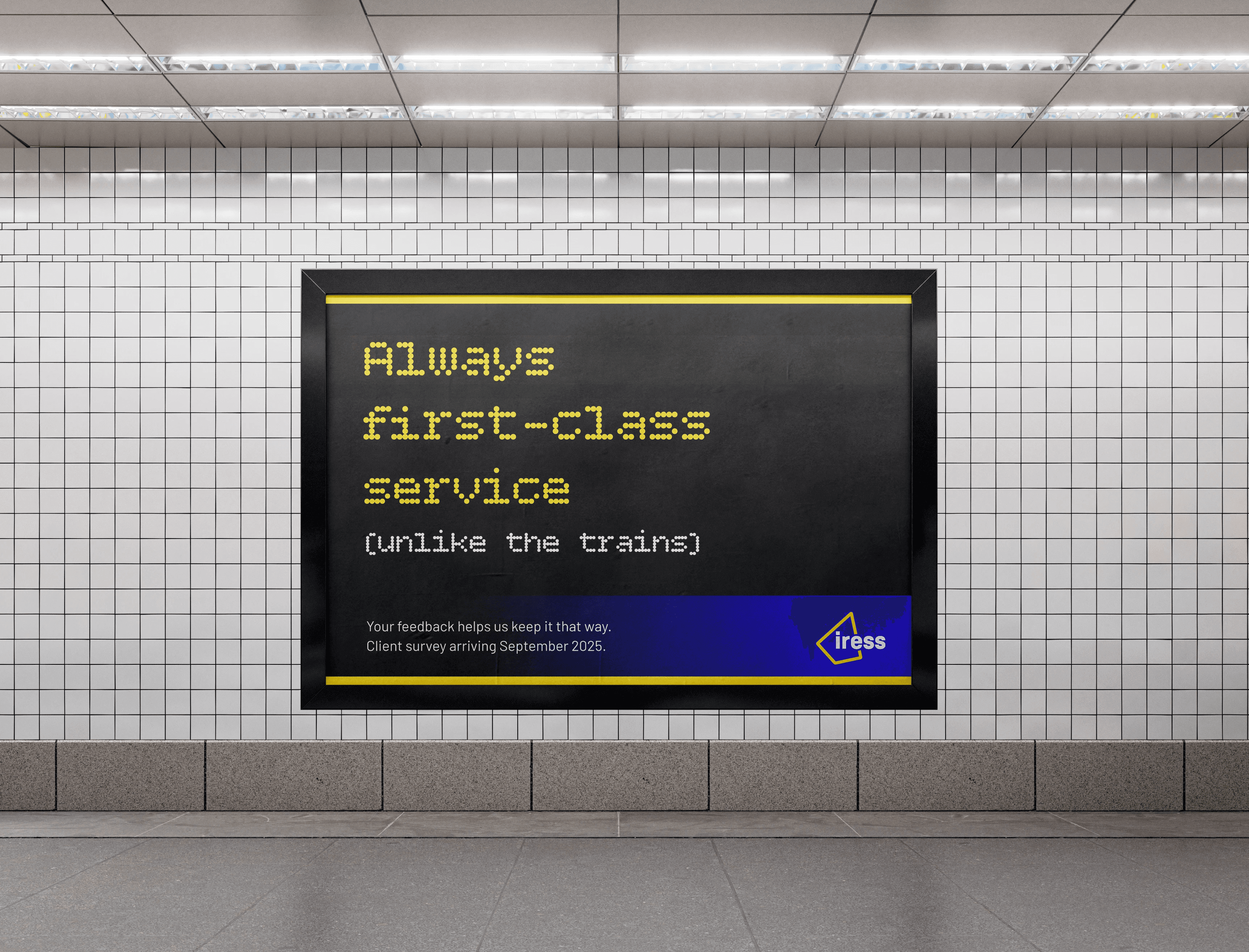 Underground advert