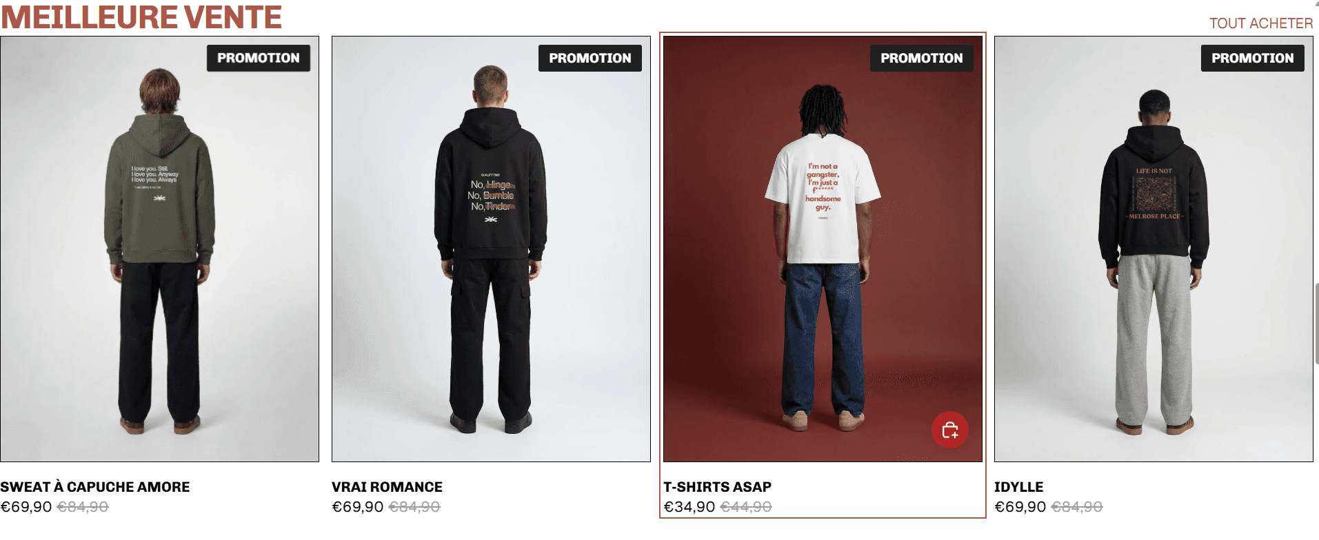 Fanopa website showing on model visuals