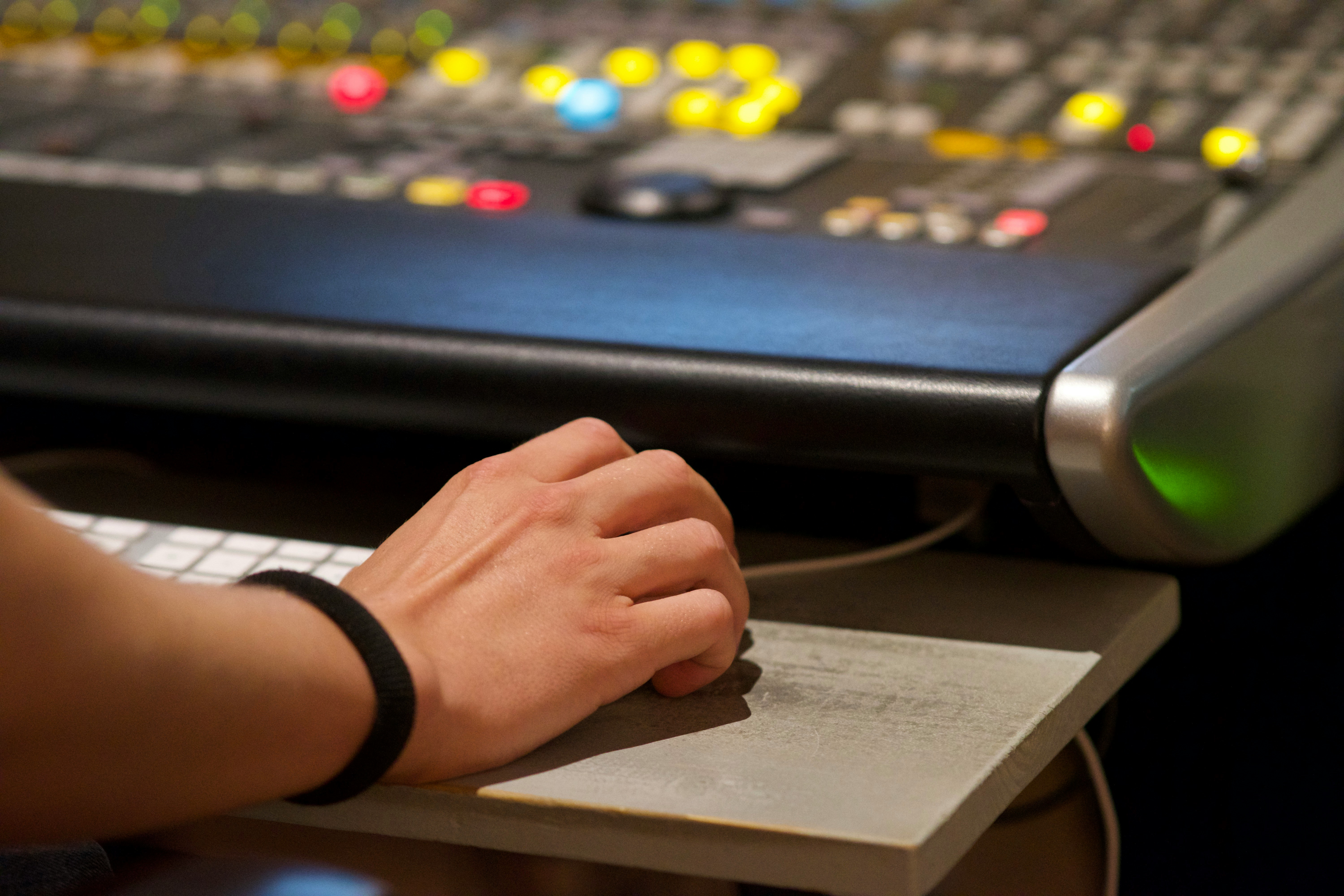 man changing beats - Desk for Music Production