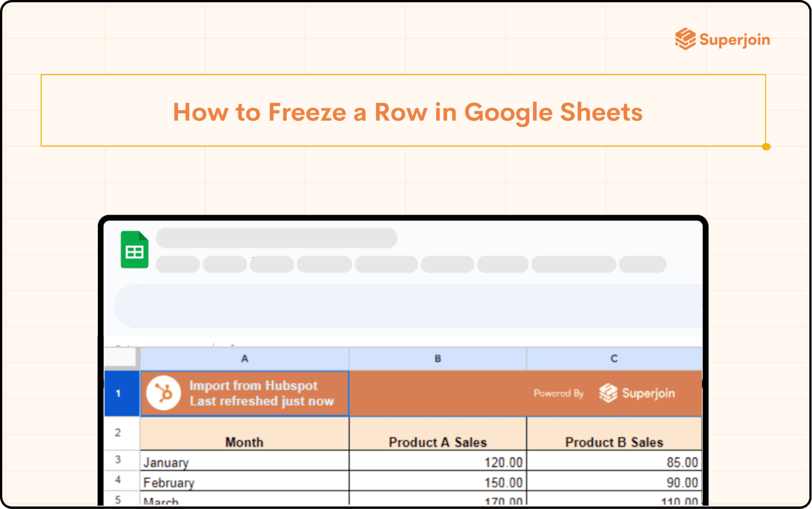 How to Freeze a Row in Google Sheets