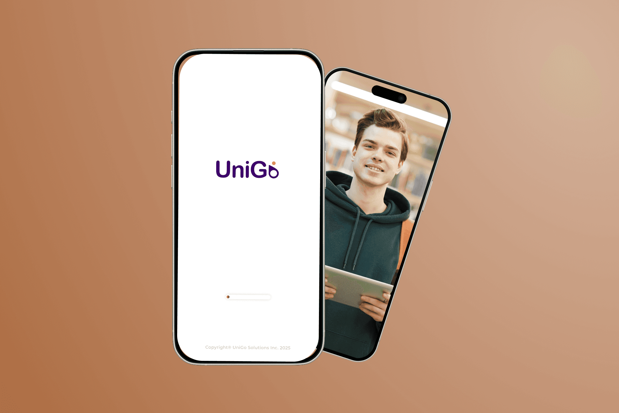 figure of a man in motion in a white coat