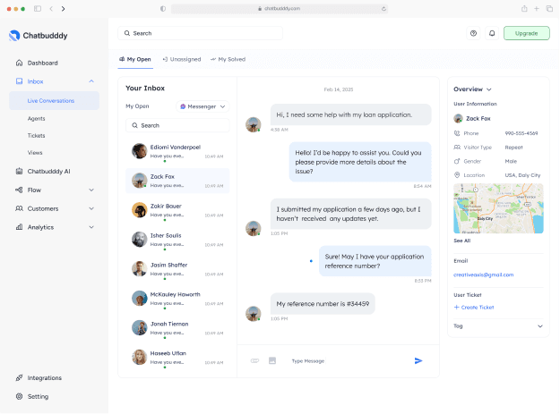 The Mac chat app displays a group of people engaged in conversation.
