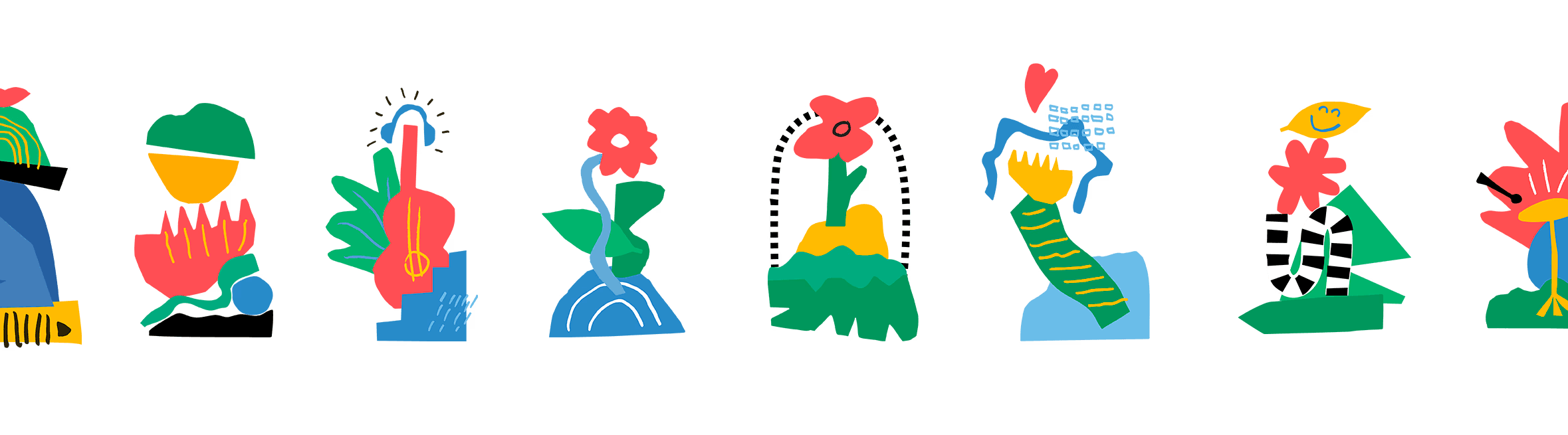Grafisch ontwerp Don Bosco School illustraties