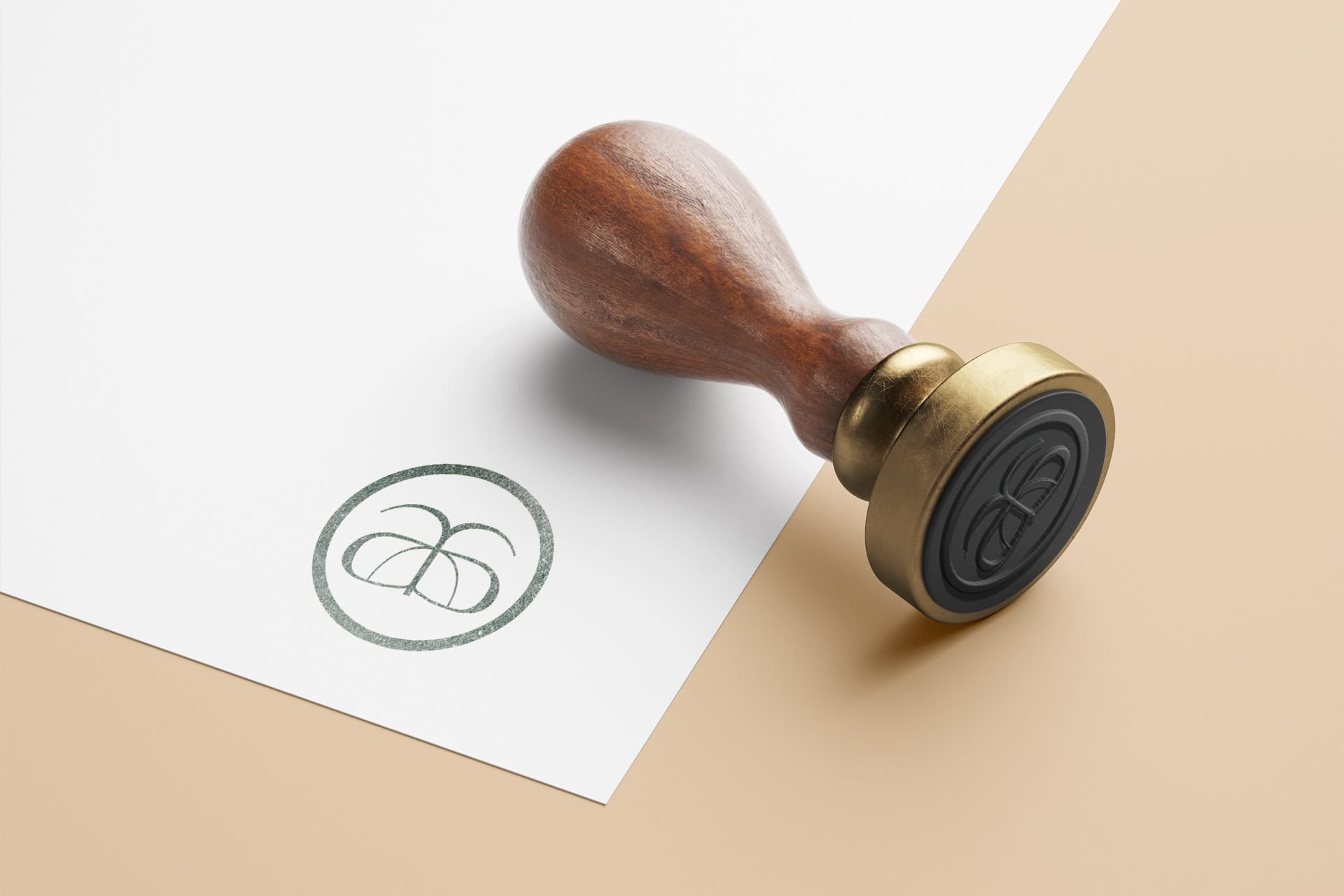 Tampon vert olive La passagiatta.