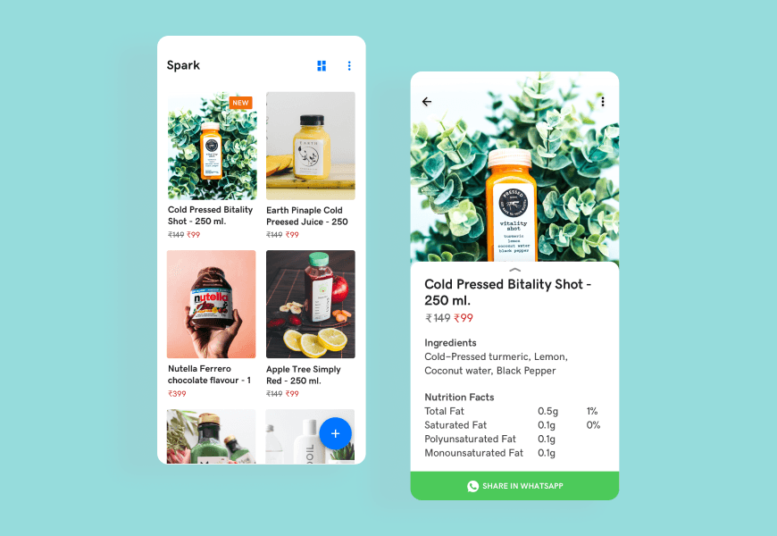 eCommerce mobile app by GoDaddy