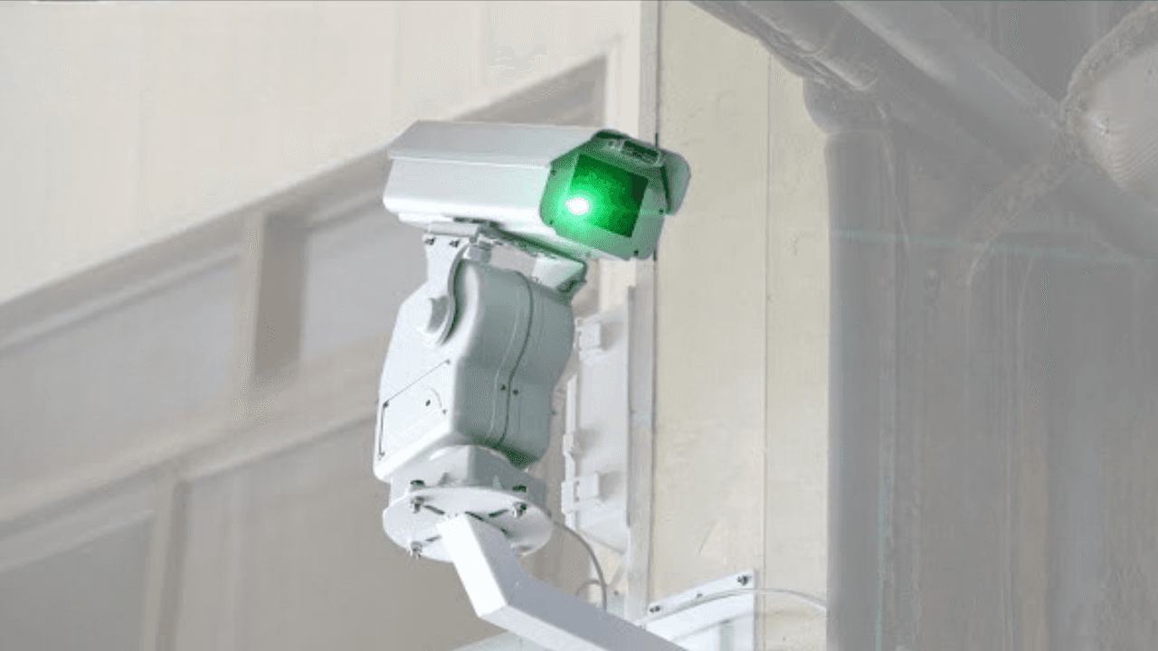 person walking down shady stairs