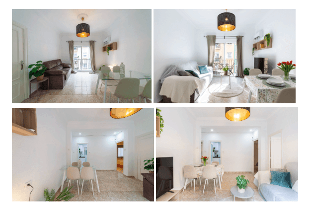 Before and after homestaging apartment in Valencia (Spain)