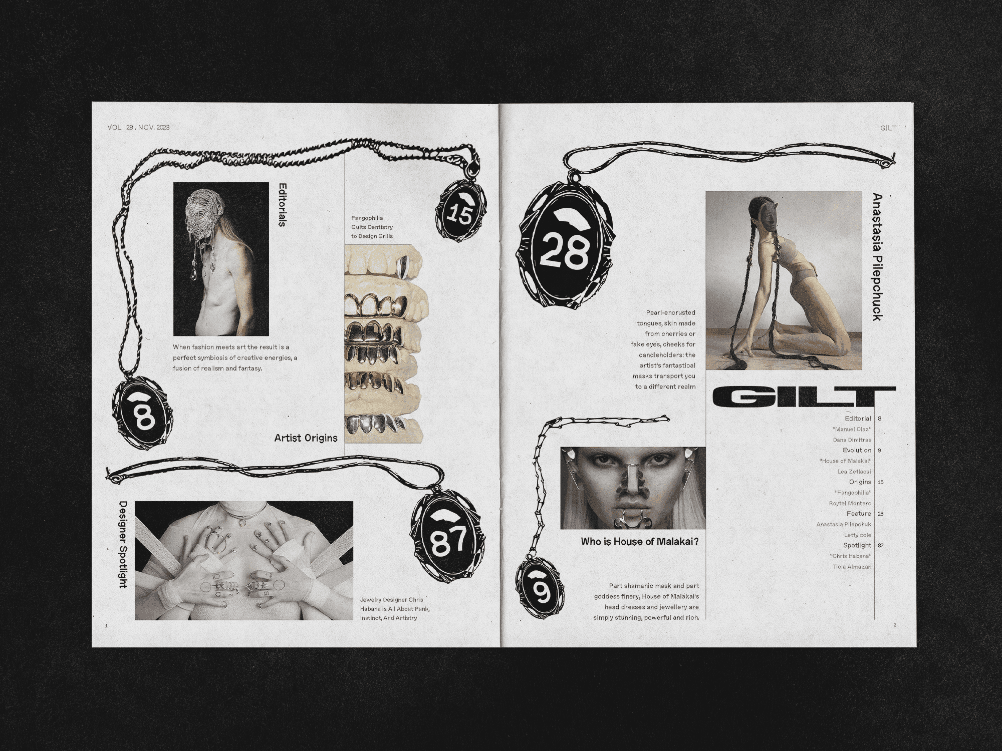table of contents