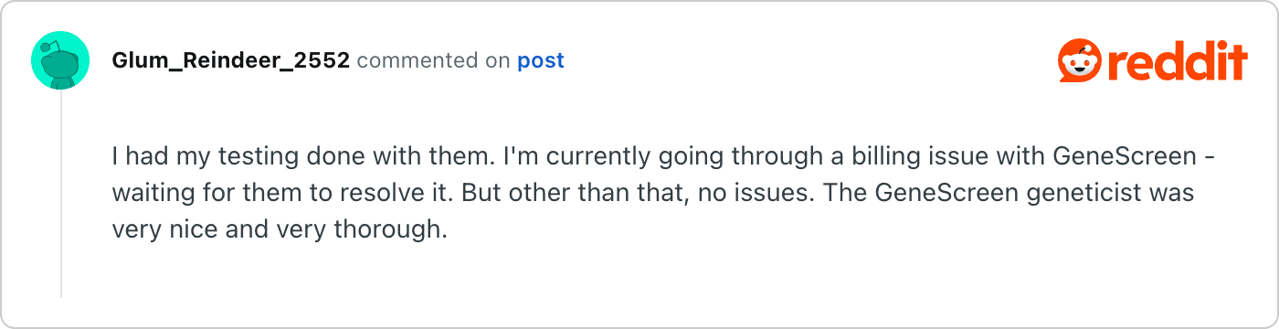 Post on Reddit