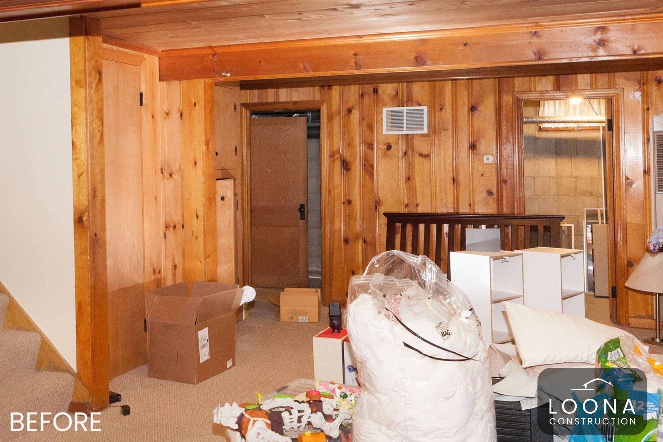 Functional and Stylish Basement Renovation - Before Remodeling