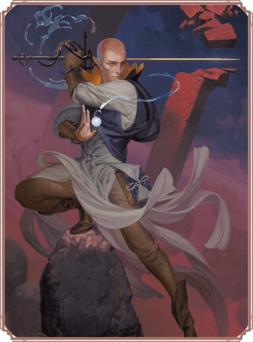 Image of an elf wielding a a longsword.