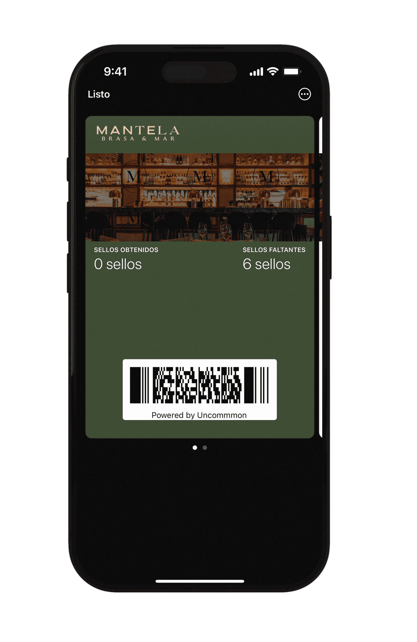 Tarjeta de fidelidad digital en Apple Wallet para restaurante en Guadalajara