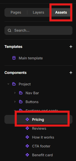 Editing plans inside the Starmedica Pricing component