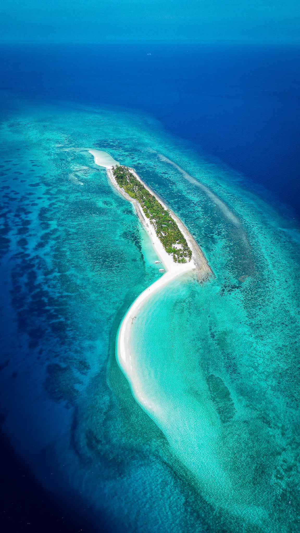 philippines drone island kalanggaman