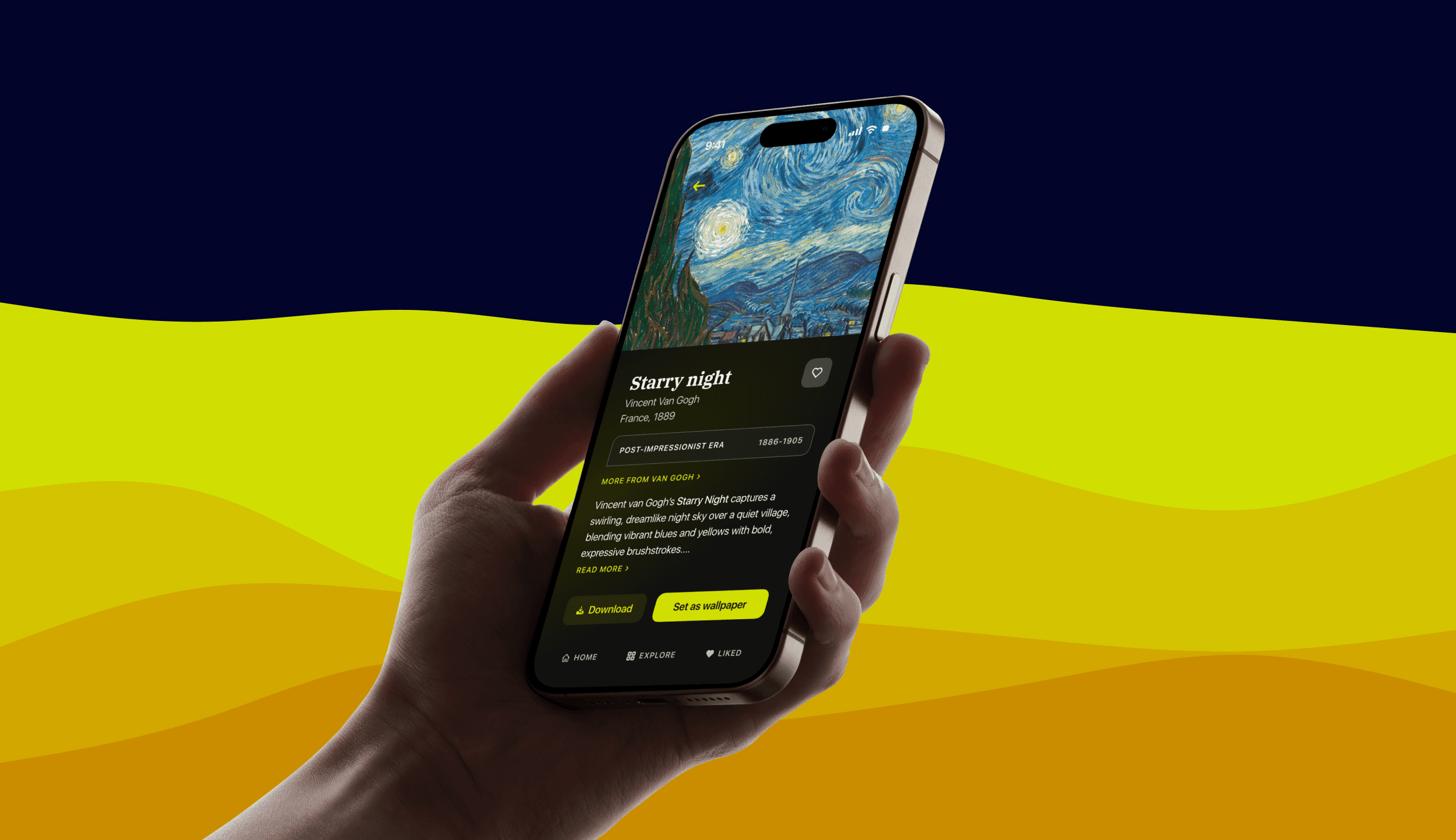 Wallpaper app preview