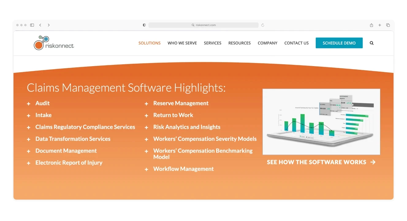 Riskonnect claims management software