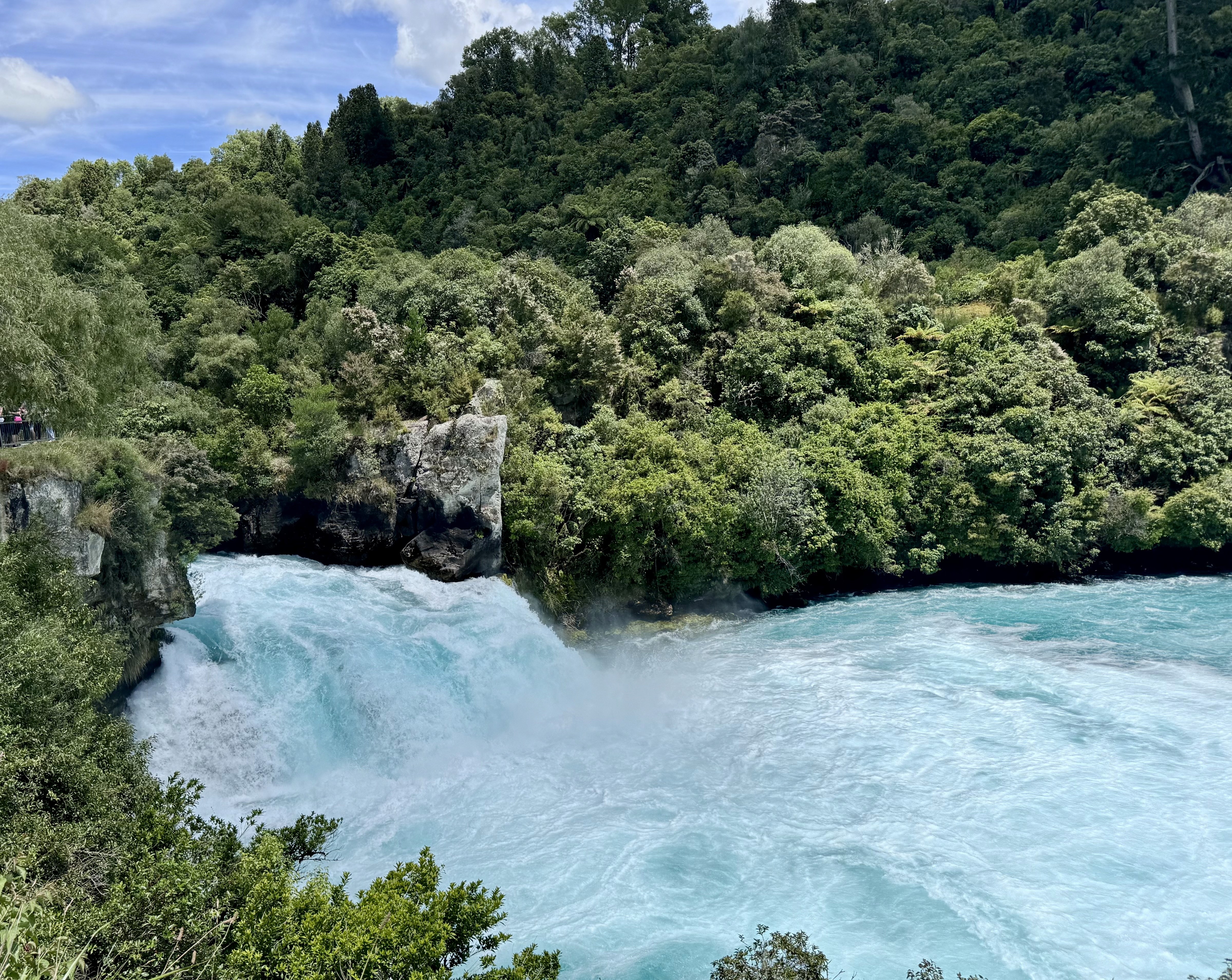 The thundering Huka Falls with its 
