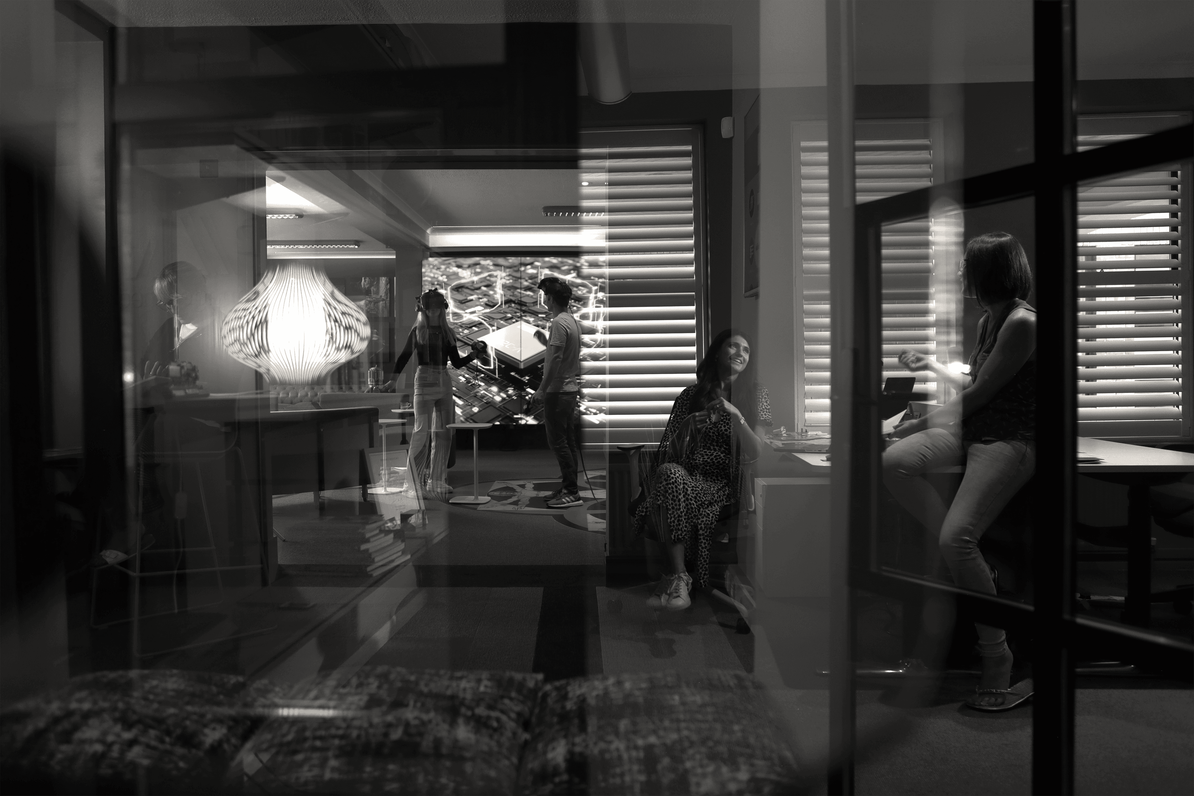 Young girl in motion