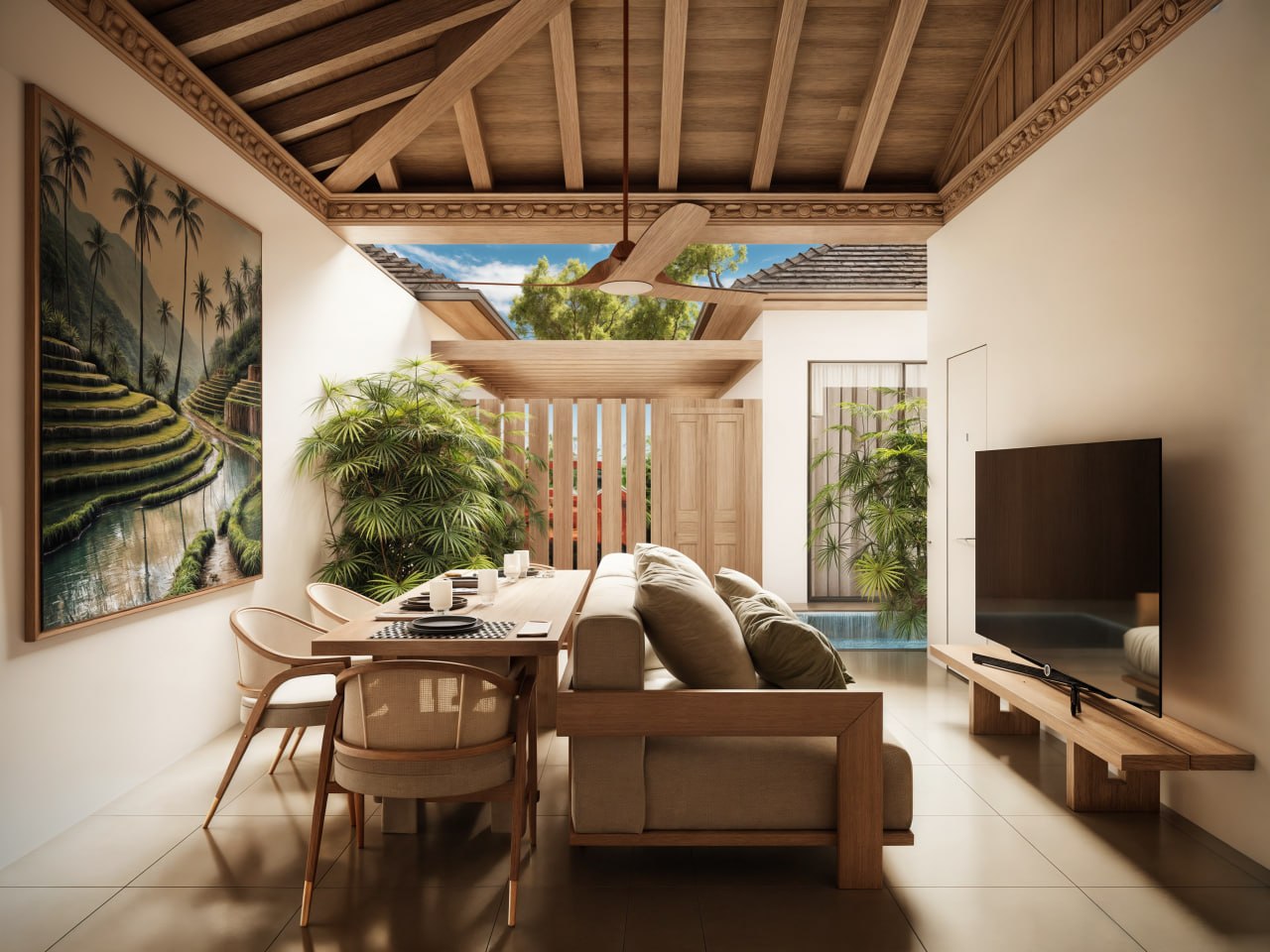 2-bedroom villa with ocean views in Green Village, Nusa Dua