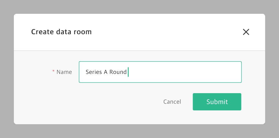 Upload and manage relevant materials by round in QuotaBook Data Room