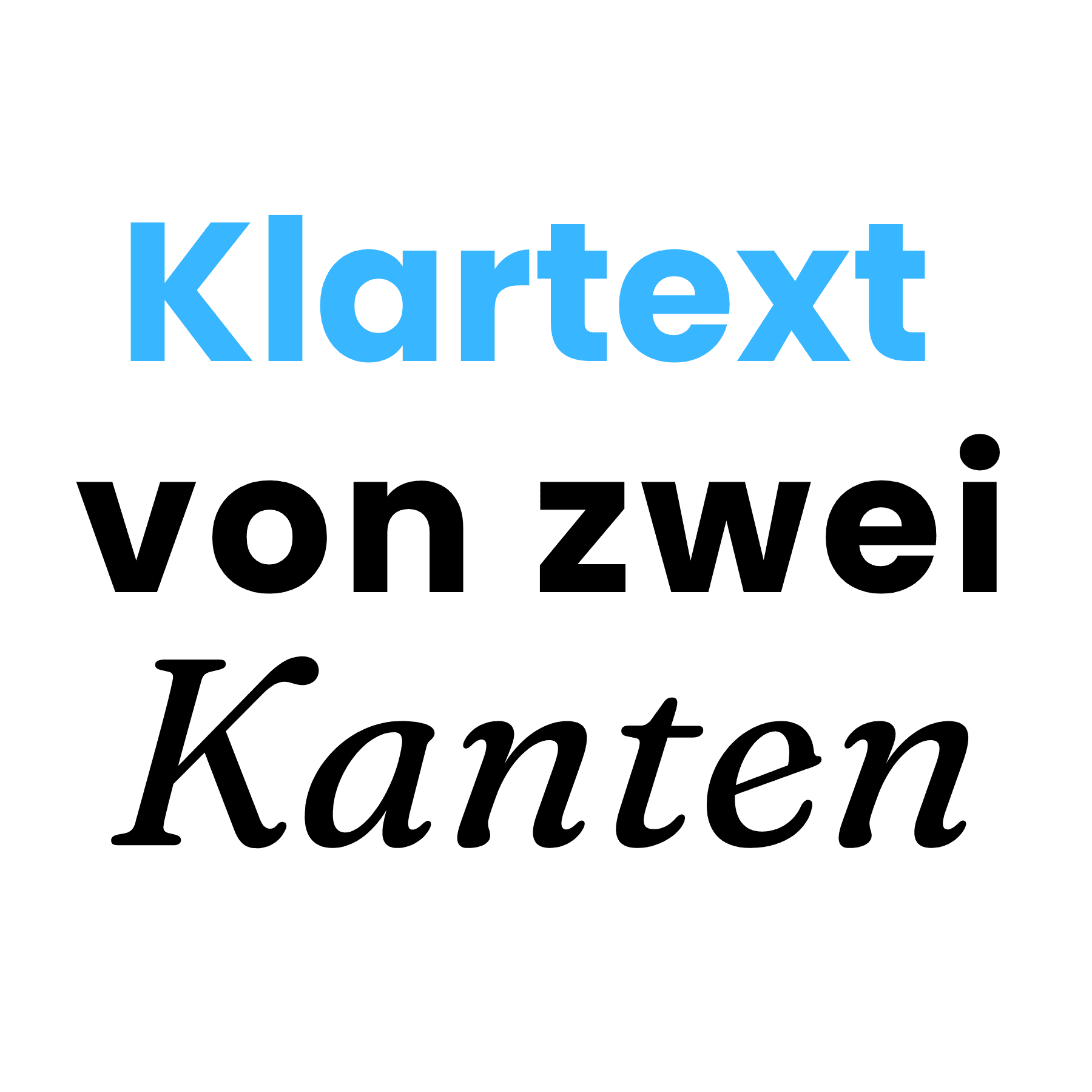 Logo Klartext von Zwei Kanten (Kunde) 