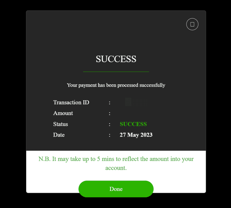 Dstv payment summary