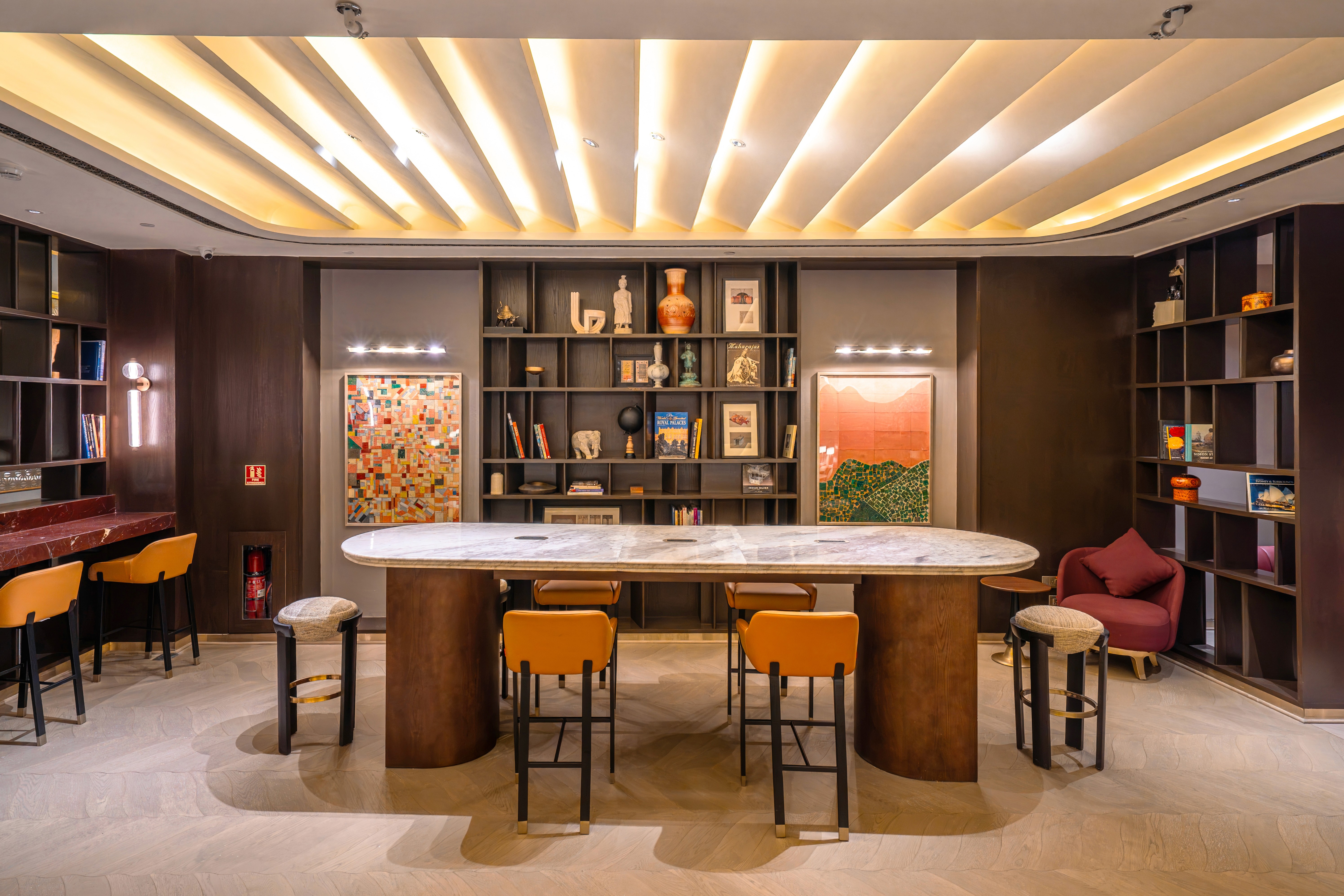 man wearing brown knit crew-neck sweater