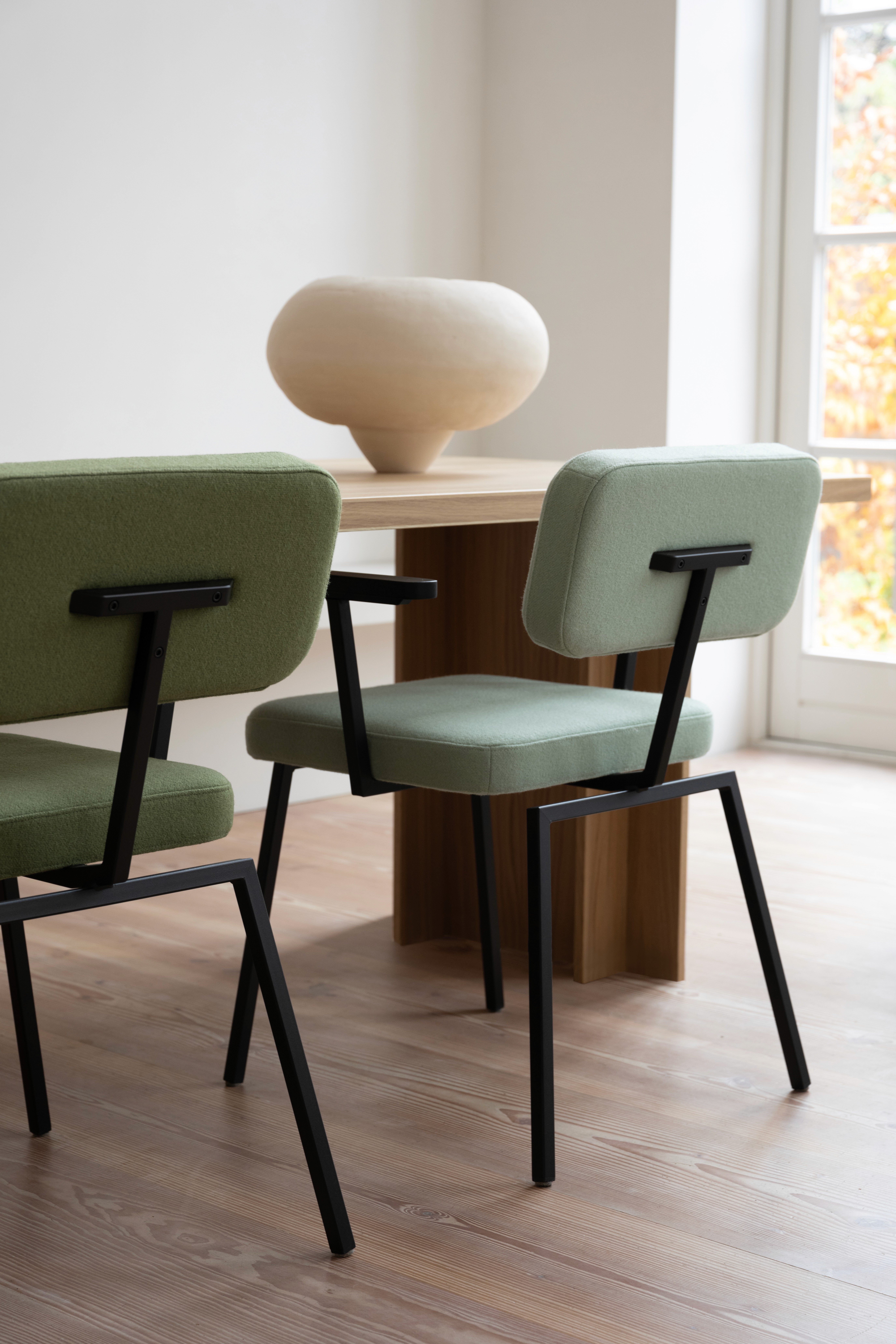 Studio Henk Ode Chair zwart onderstel groen