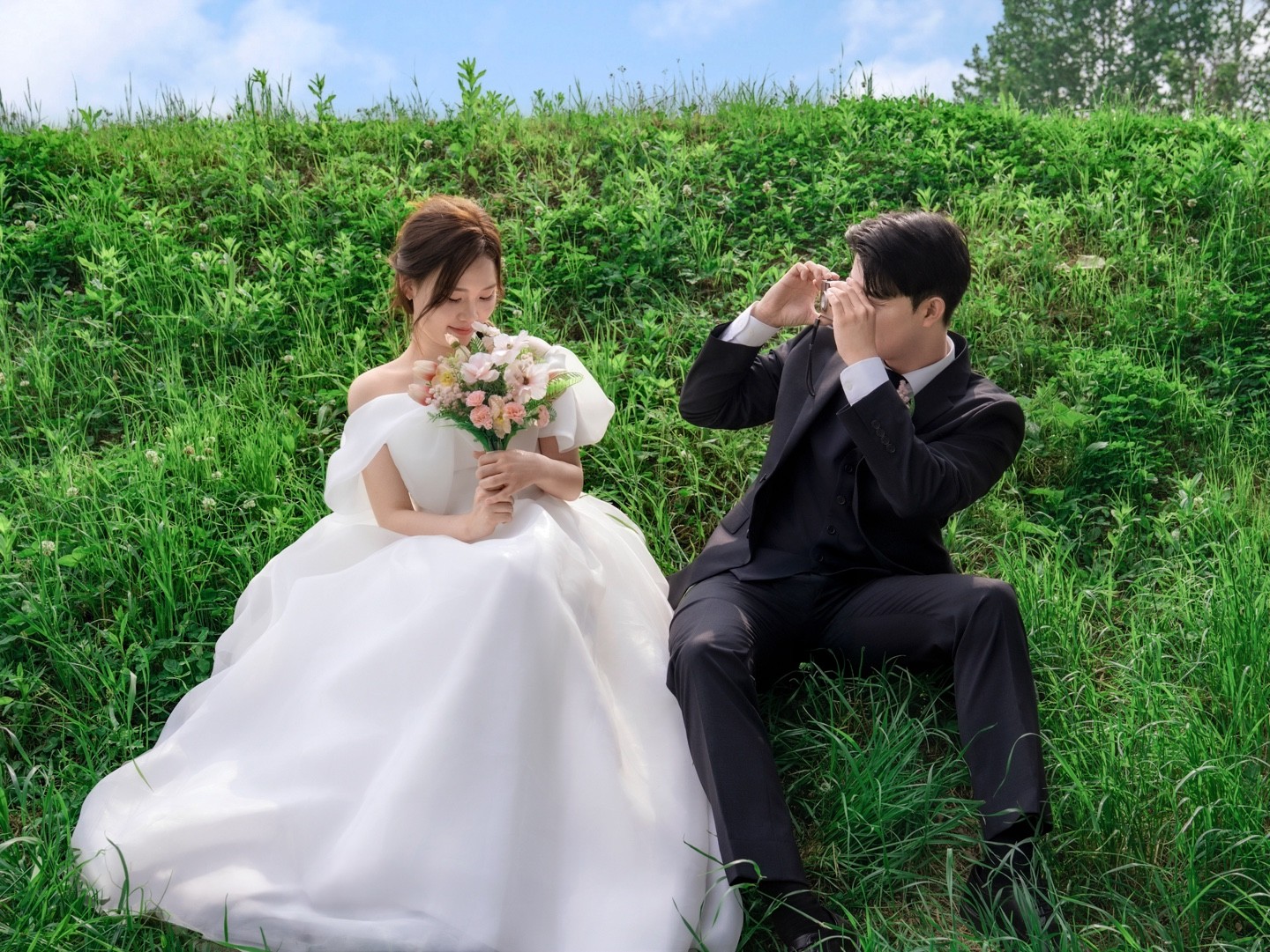 수원 웨딩스냅 후기 | 초여름 탑동시민농장 양귀비 촬영 - 아워컬러스냅