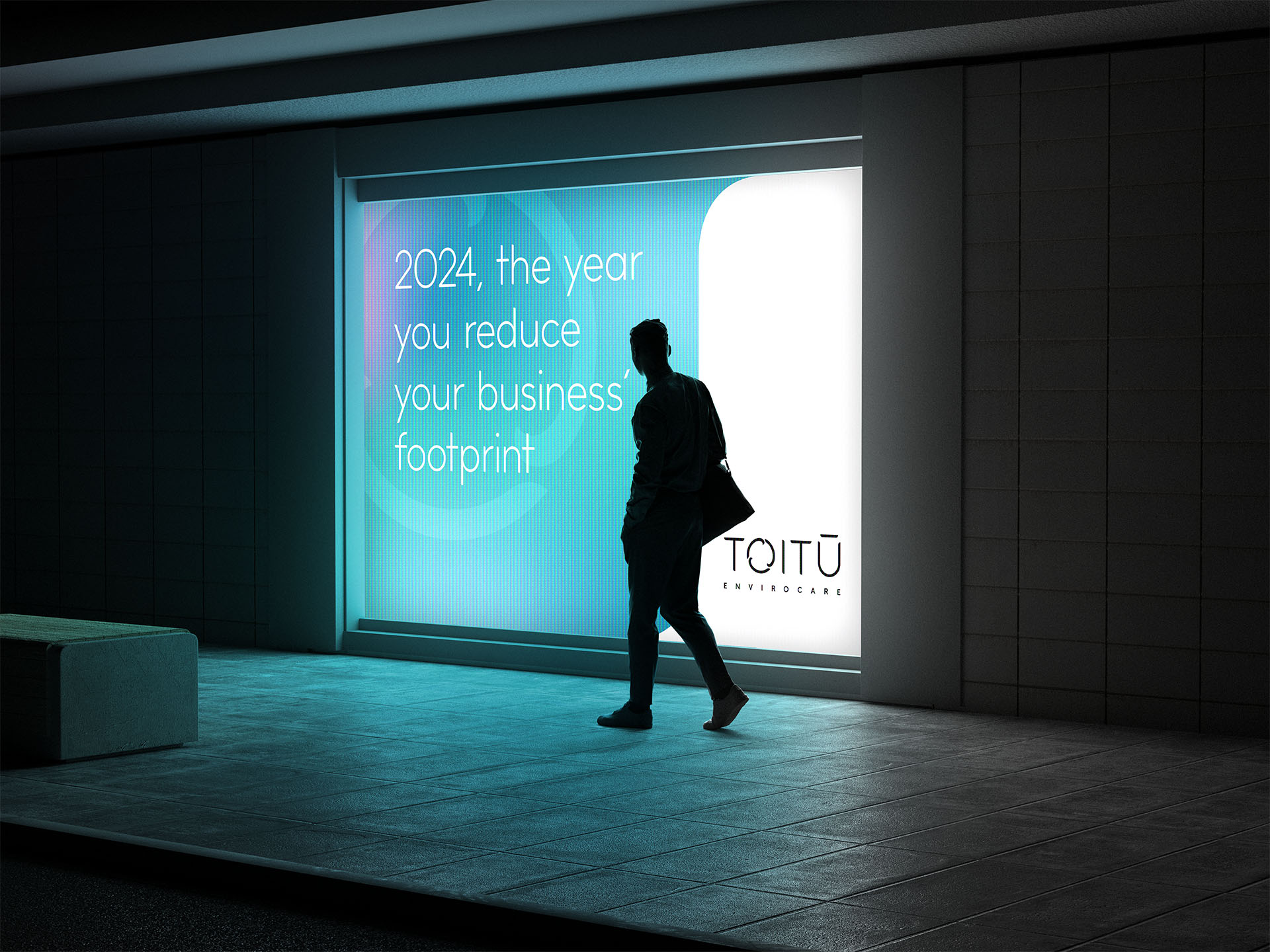 Toitū OOH billboard creative visual