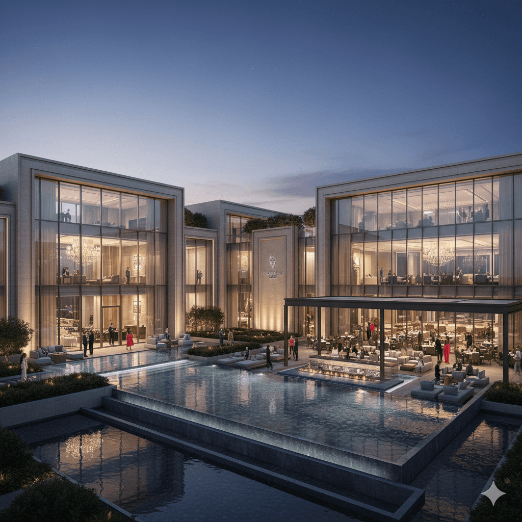 Modern 75,000 sq ft luxury clubhouse with premium amenities in Gurugram