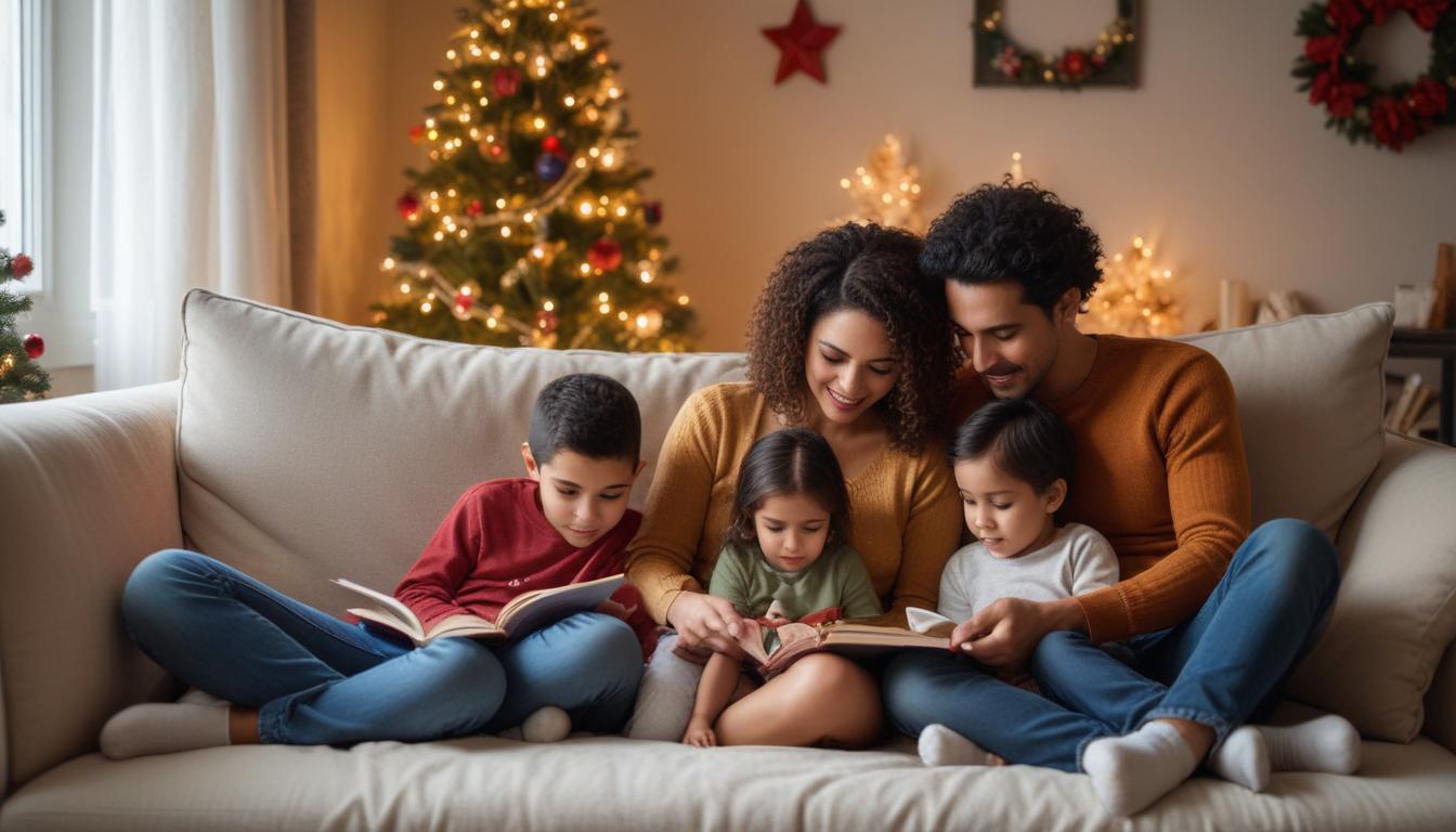 Familia en Navidad Solfium