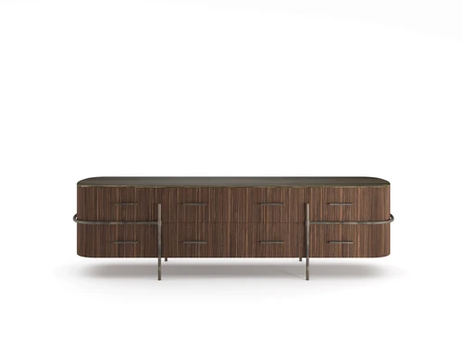 wooden sideboard with metal feet