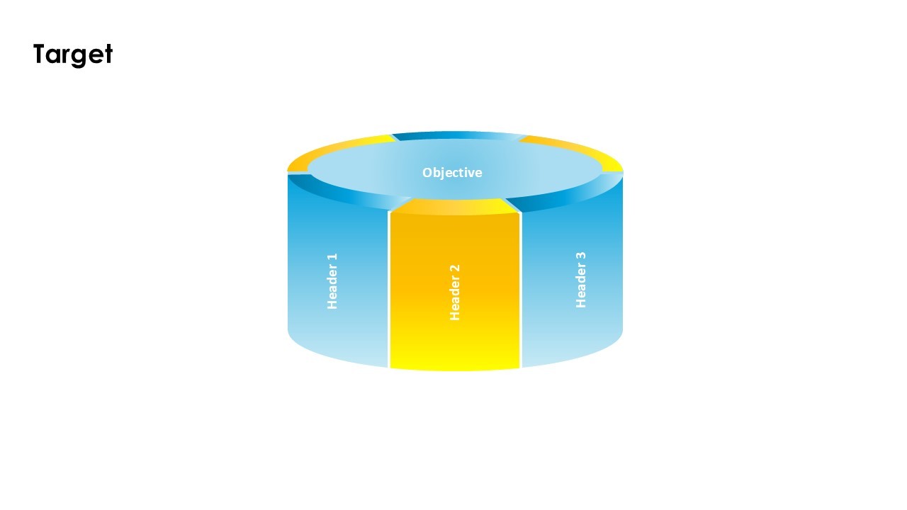 Dynamic Objective Targeting Diagram for Presentations
