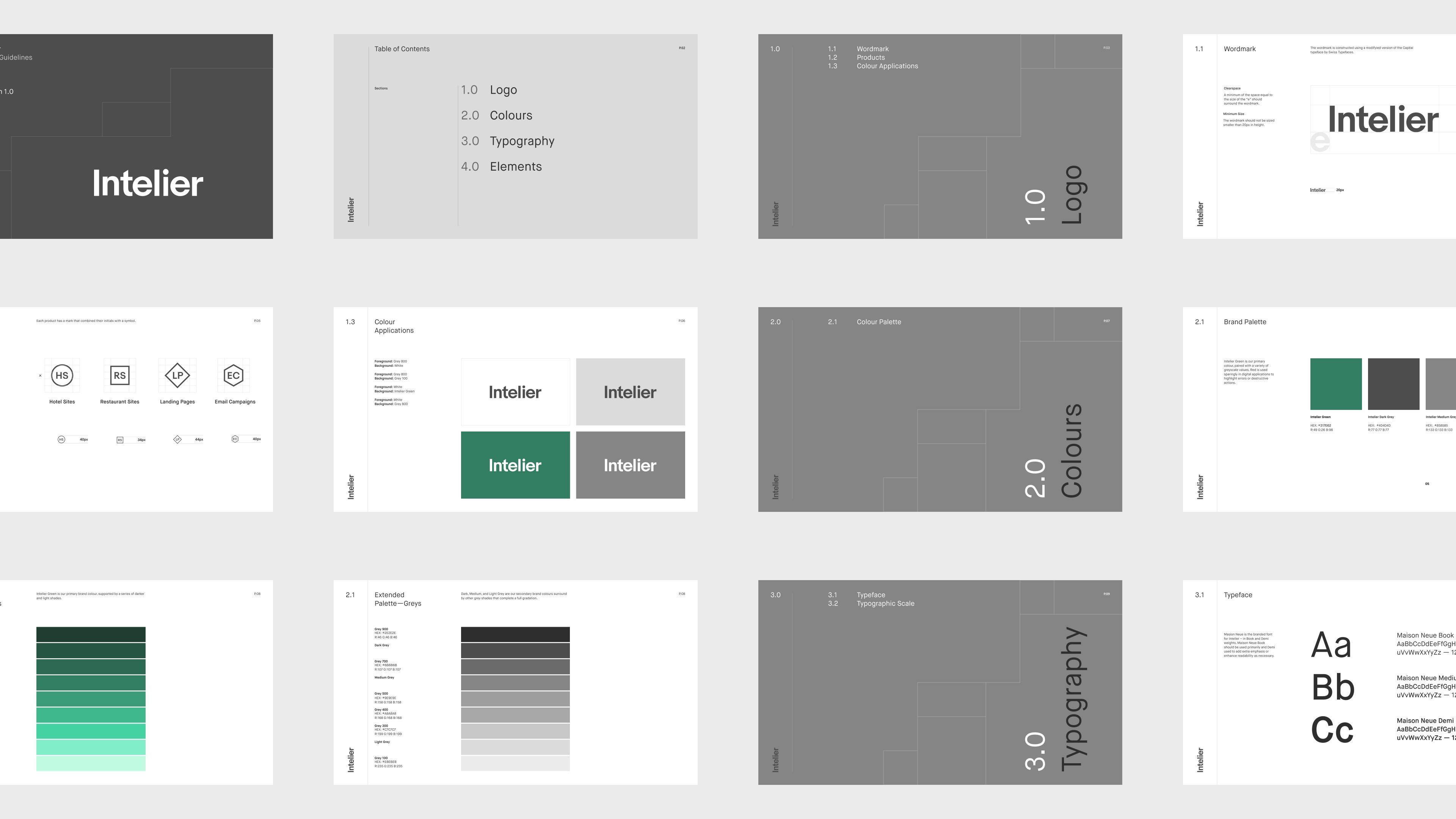 Snapshot of brand guidelines.