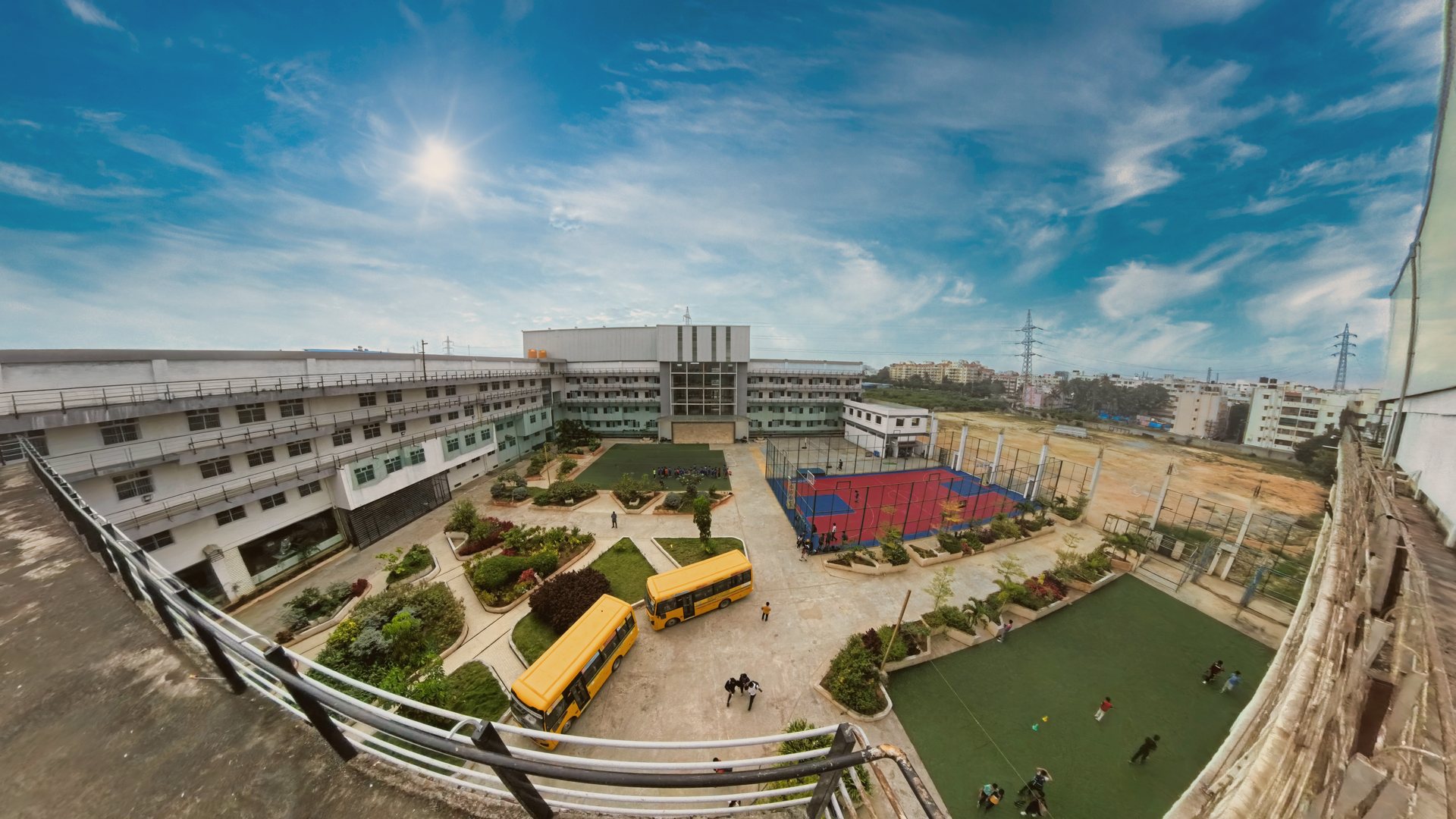 Aerial view of the NCFE CV Raman Nagar campus