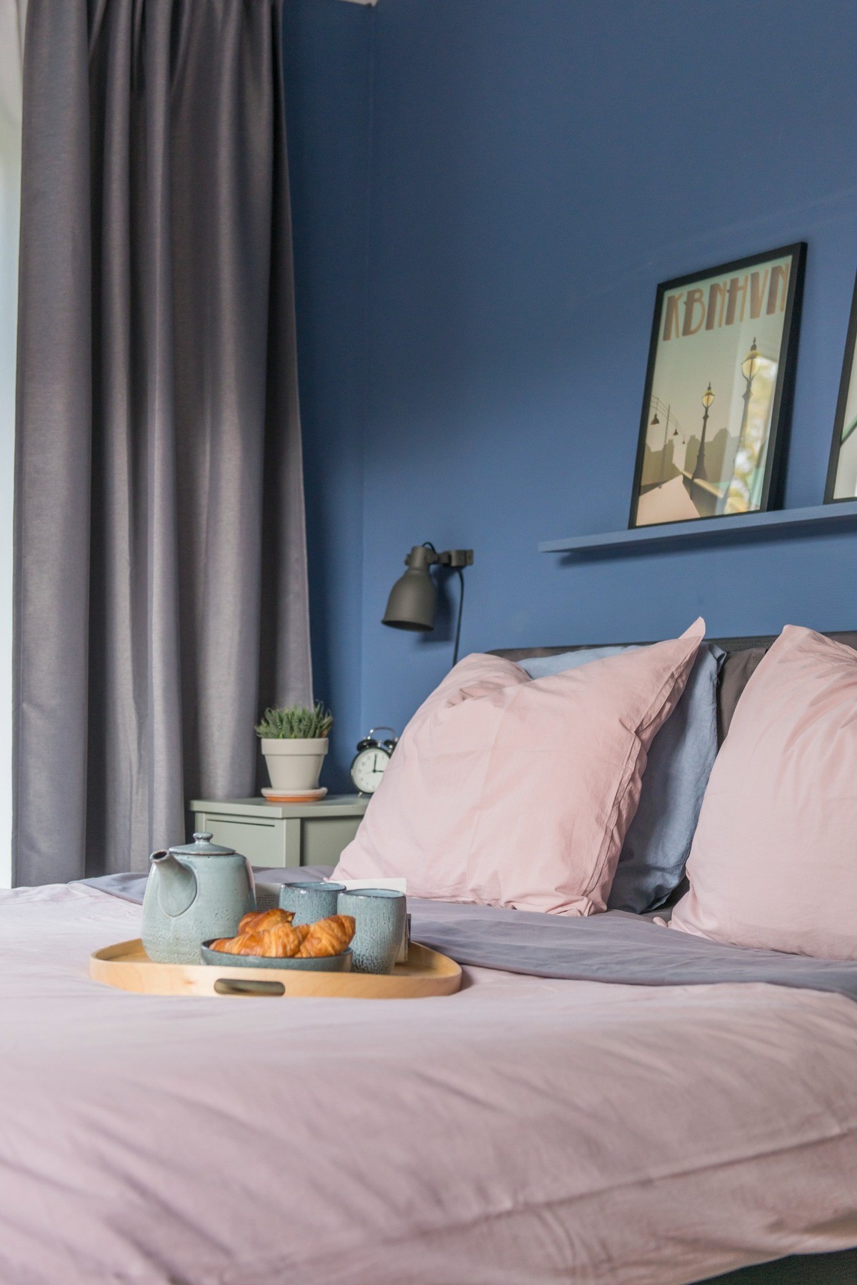 slaapkamer donker blauw 