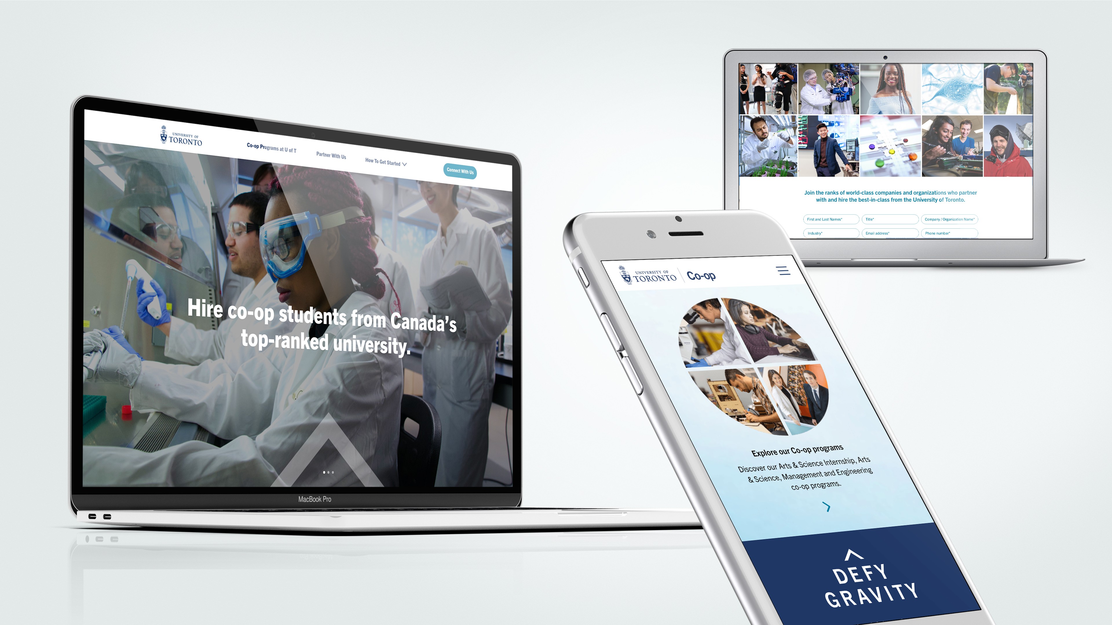 responsive website on different devices
