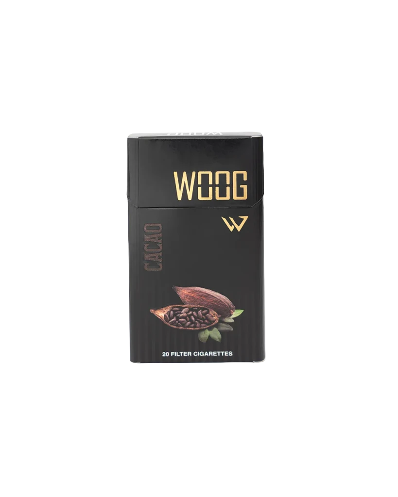 Woog Chocolate cigarette pack.