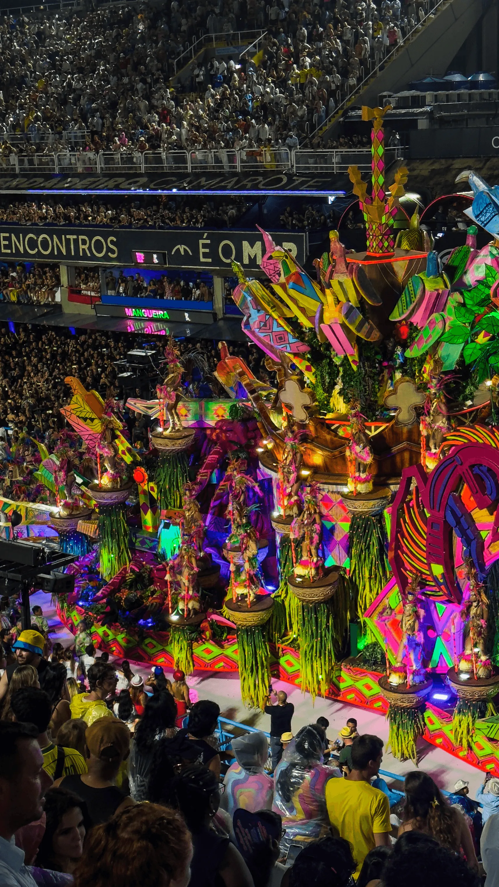 char de carnaval au sambadrome