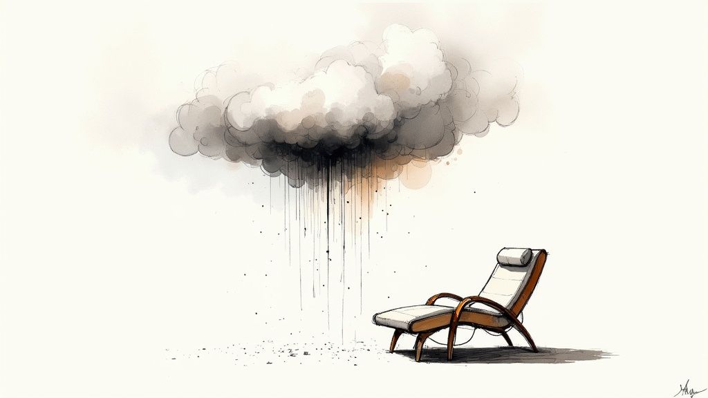 Una empleada de oficina recibe un masaje en silla Shiatsu de un terapeuta de Zen to Go, mostrando relajación en el entorno laboral.