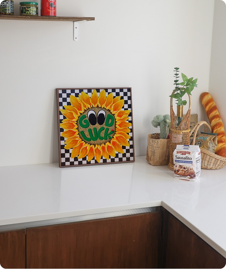 우유와 컵 포스터