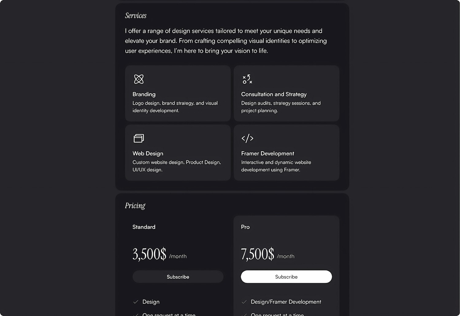 Subscribfy - Subscription & Portfolio Template