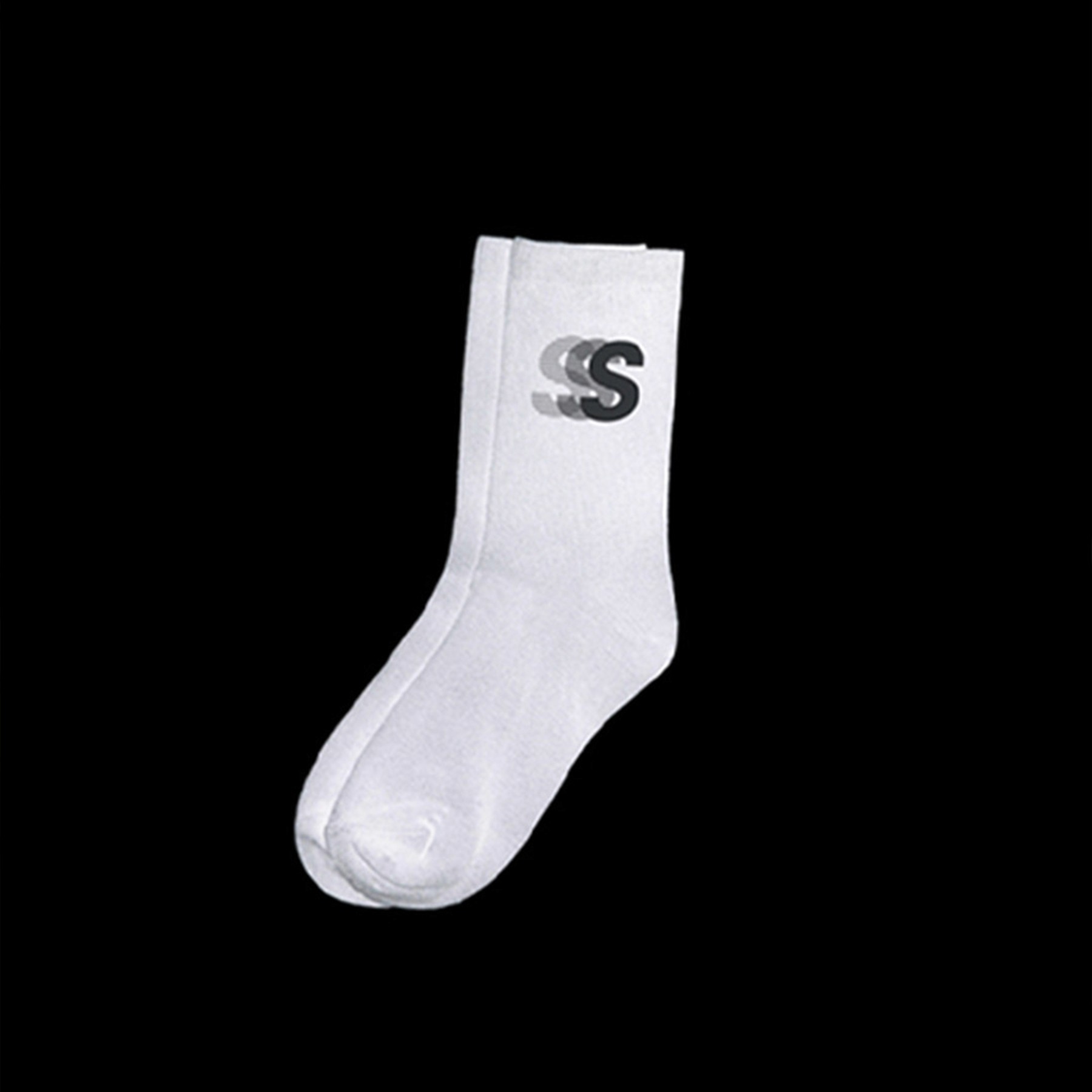 Running socks with a S logo.