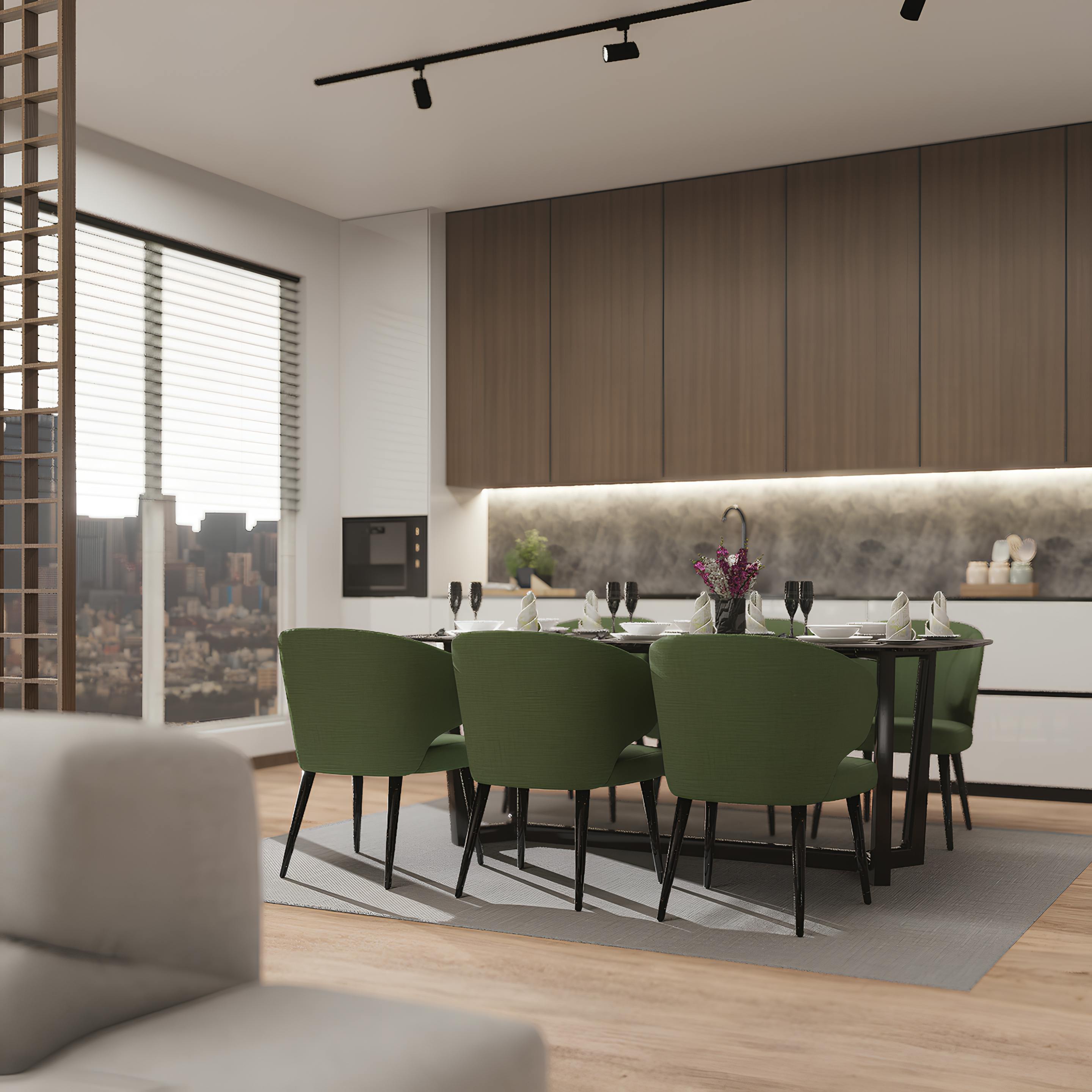 modern kitchen render