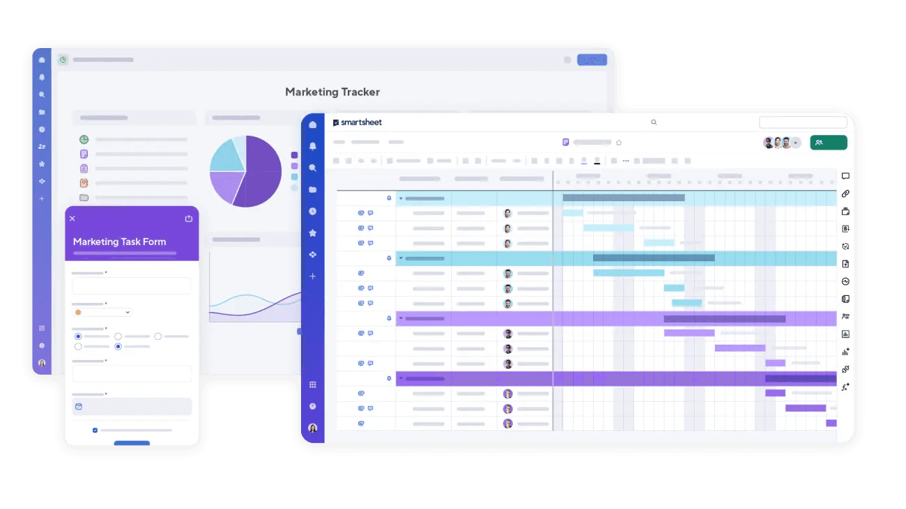 Smartsheet interface