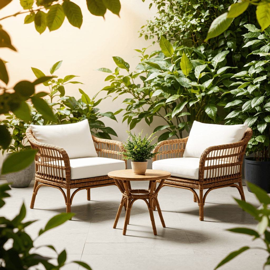 product photography of outdoor seating set