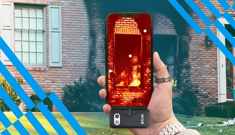 magic plan app with thermal imaging for fire and heat damage inspection
